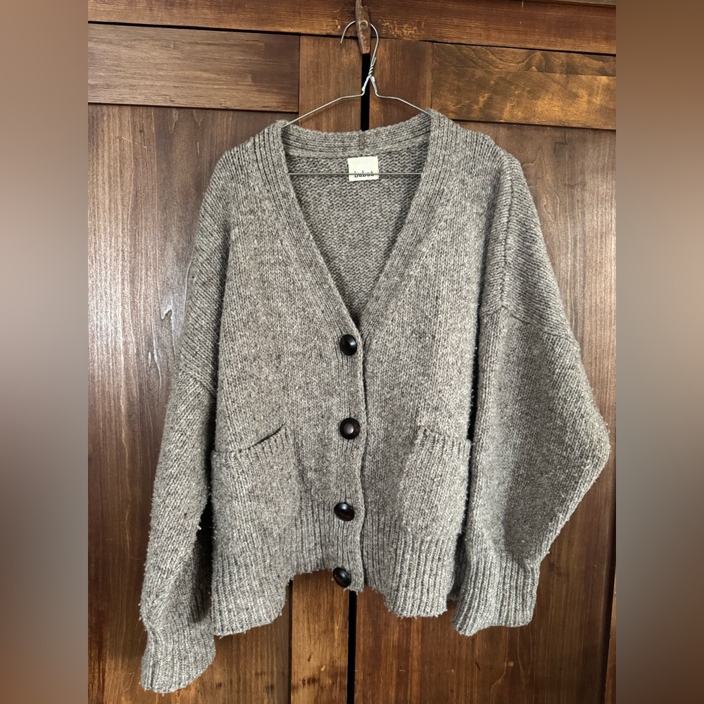 Babaa no 17 cardigan in dark mist